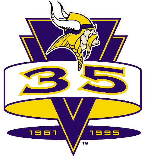 Minnesota Vikings 1995 Anniversary Logo iron on paper